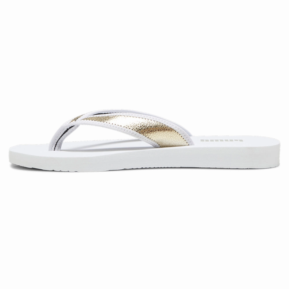 Tensile Reinforcement Sandy Metallic Shine Flip Flops