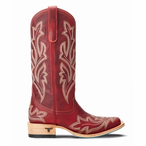 Saratoga Embroidered Square Toe Cowboy Boot Machine washable Ultra Responsive Cushioning