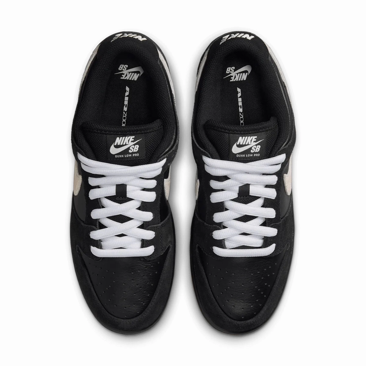 SB Dunk Low Pro 'Black White' Torsion Control System toe - bumper