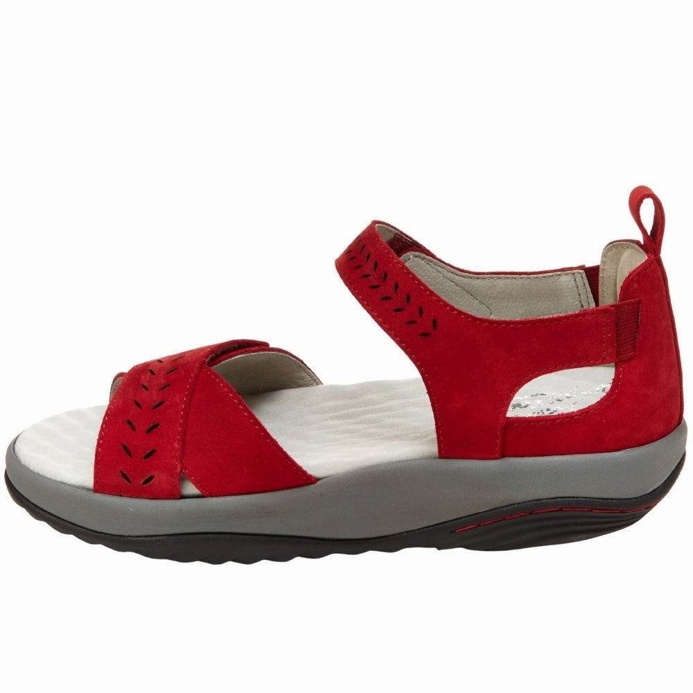 Sedona Cut Out Ankle Strap Sandals back - zip