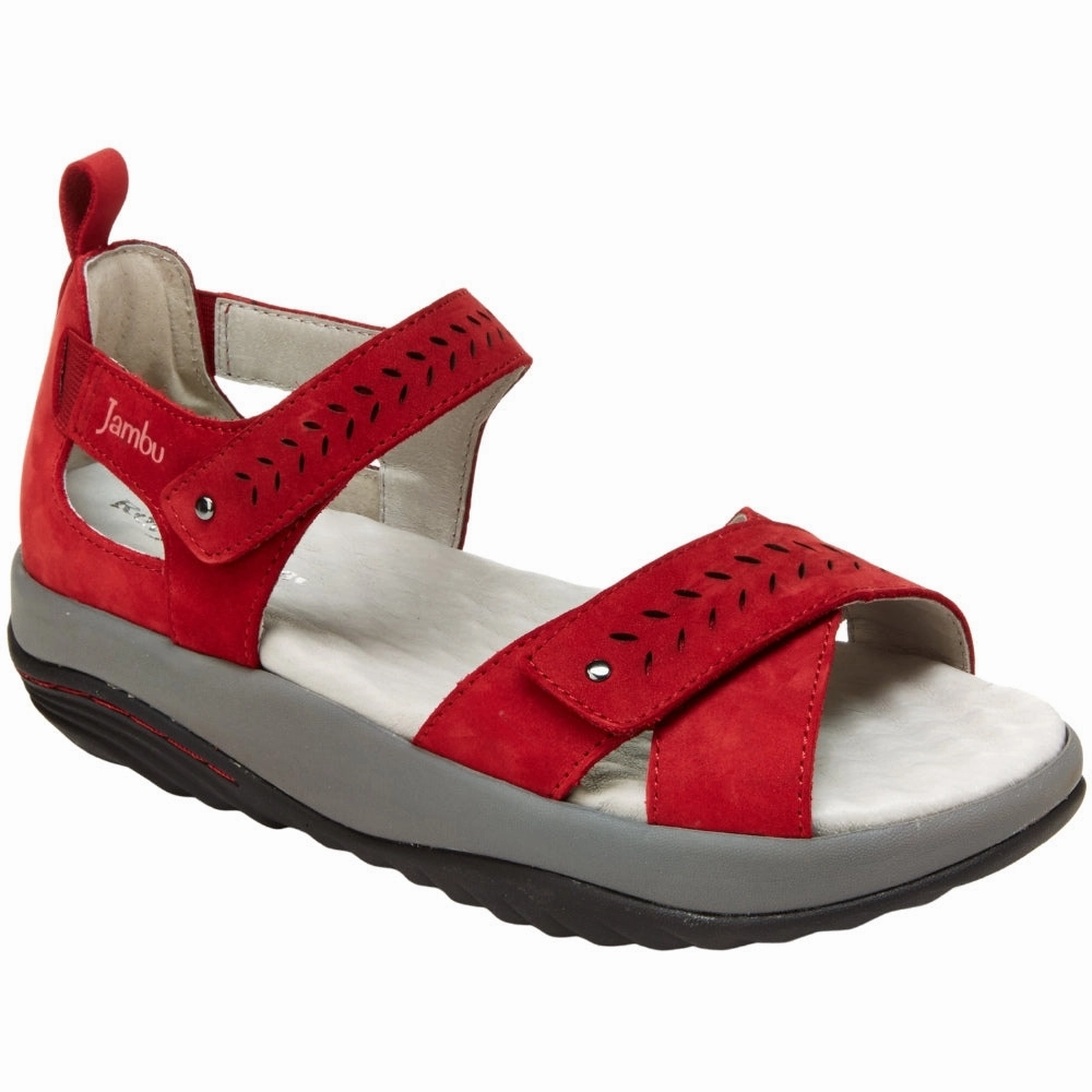 Sedona Cut Out Ankle Strap Sandals Eye-Catching Recycled Textile