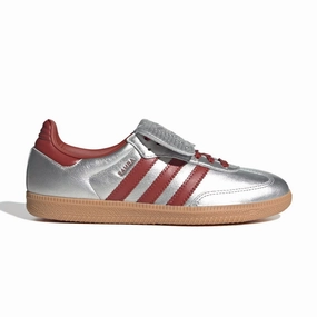 Bright Wmns Samba Long Tongue 'Silver Metallic Preloved Ruby'