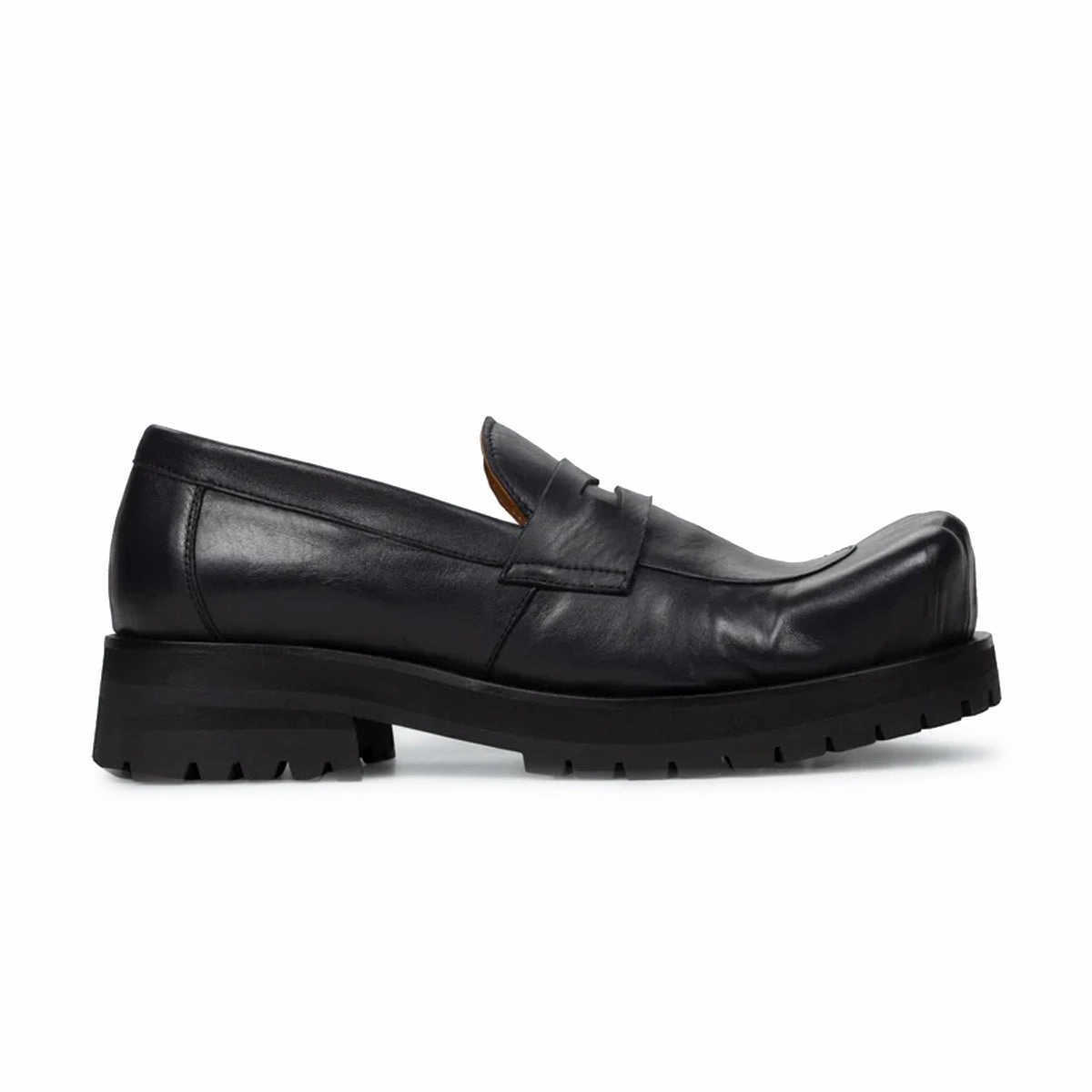 Sheathed Moccasin Moggies 'Black' junior - style Recycled Rubber Outsole