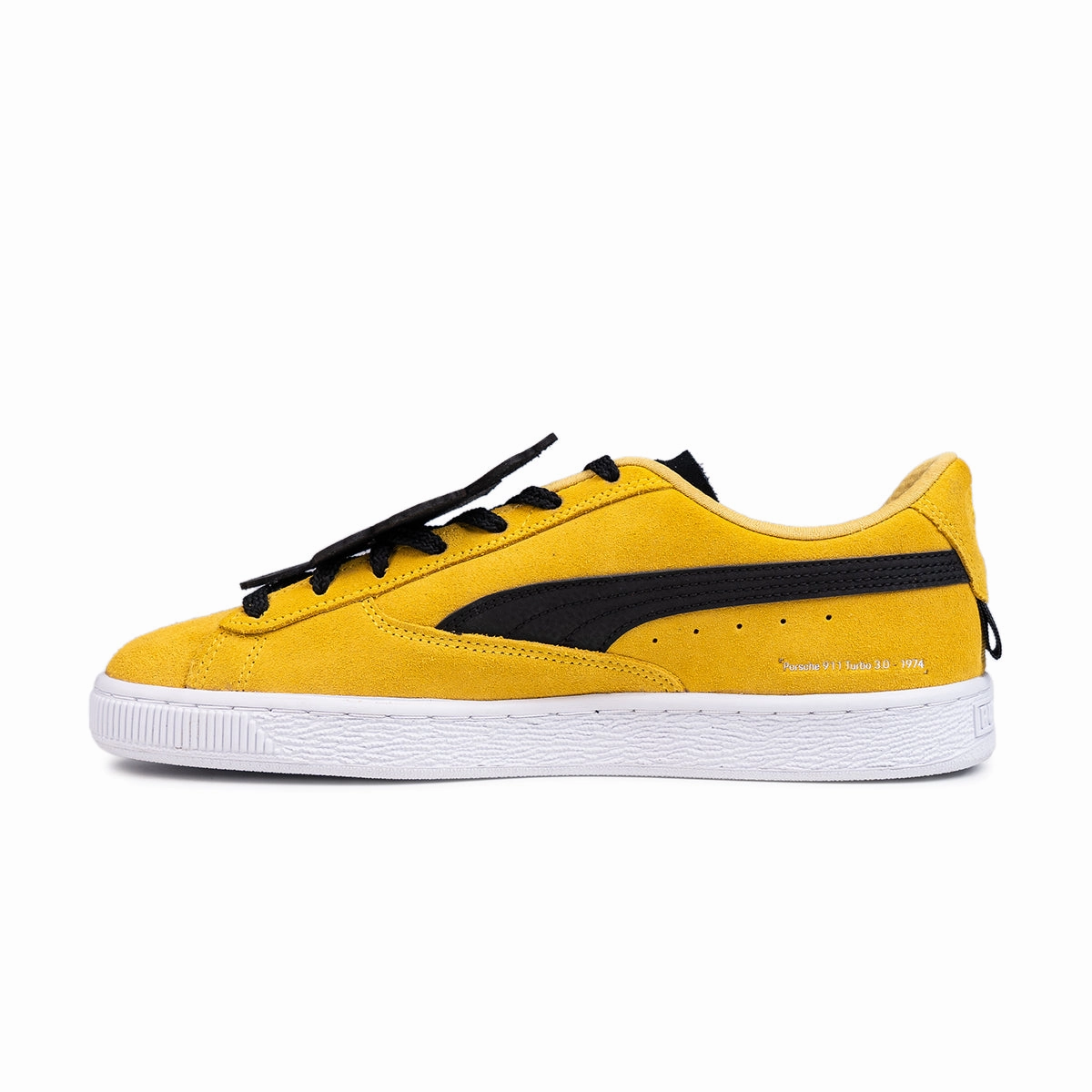 Chunky Heel High Traction Pattern   Limited Edt   Porsche Legacy Suede Torque 'Sport Yellow'