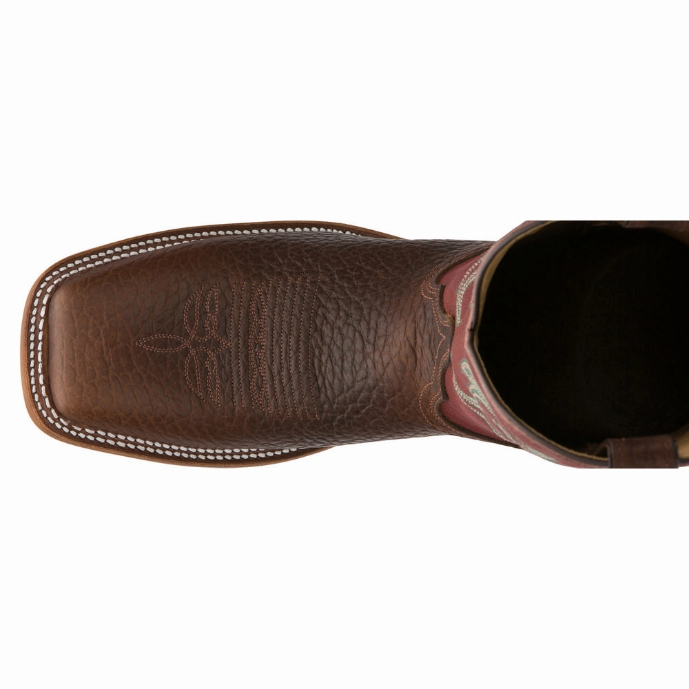 Bender 11 Inch Square Toe Cowboy Boots Ventilated Slip Resistant Urban Traveler