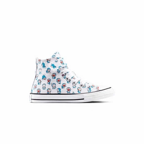   Doraemon Kids Chuck Taylor All Star Easy On 'White Hawaiian Ocean' Hyper Elastic Foam Tech Anti Friction Lining