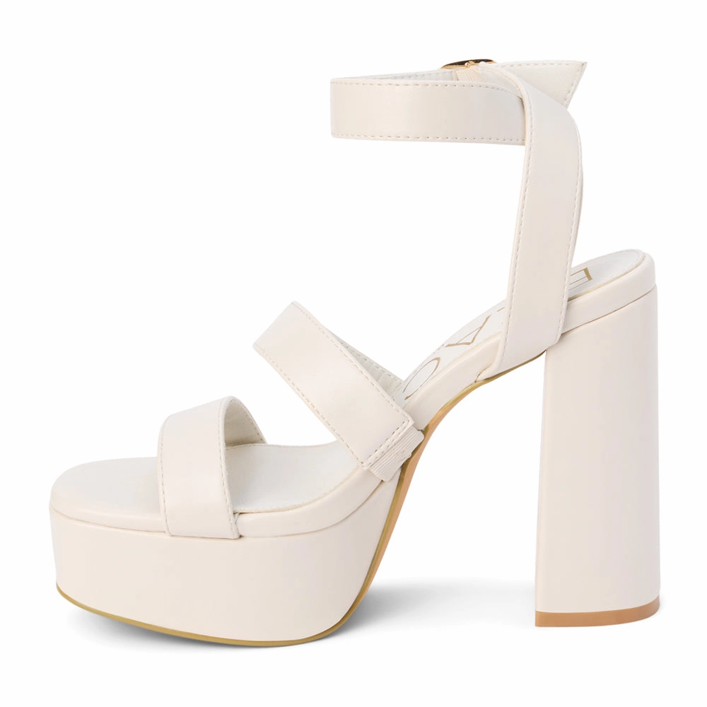 tried Savage Ankle Strap Block Heel Platform Sandals