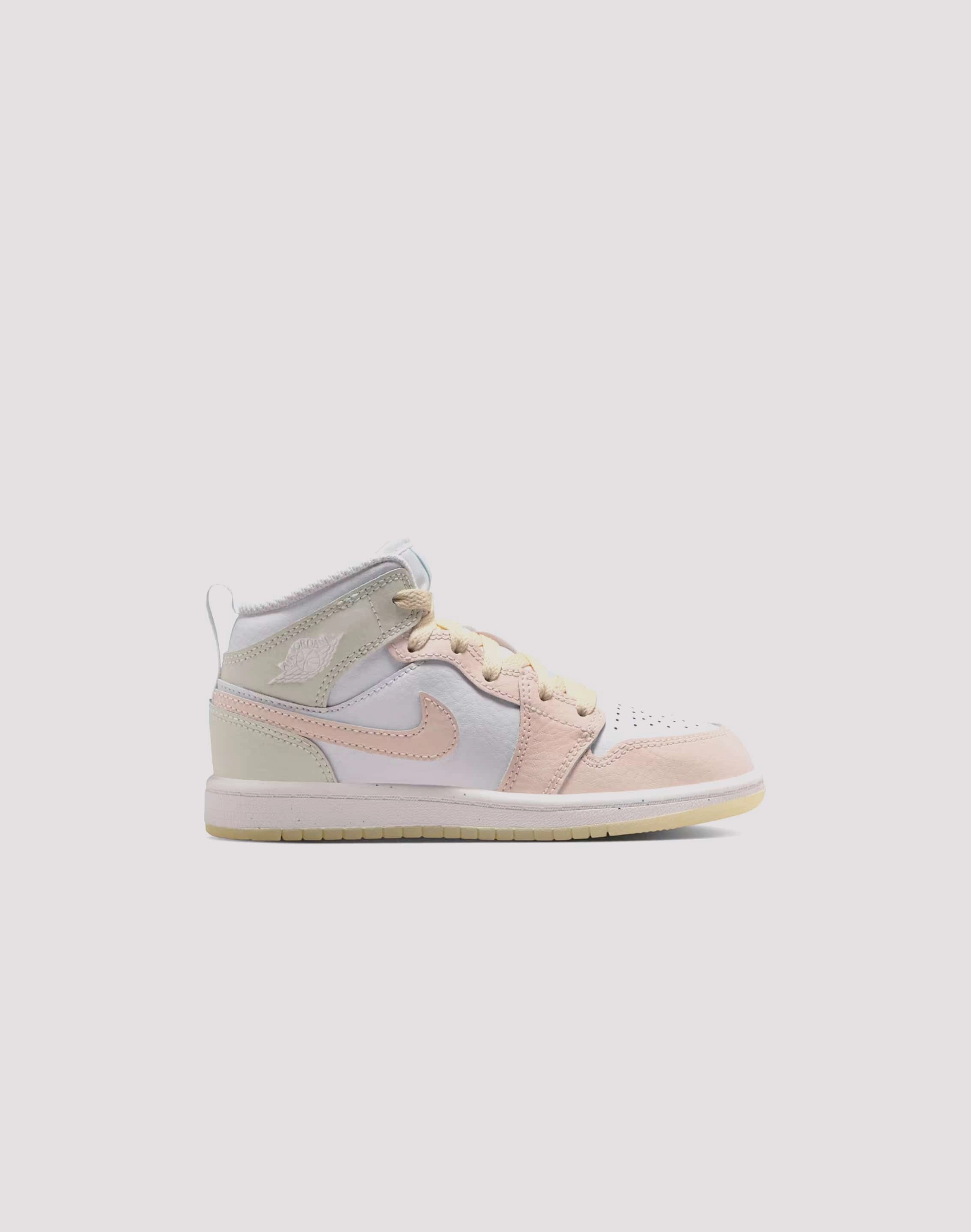 Jordan Air Jordan 1 Mid SE Pre-School VeganFriendlyMaterial
