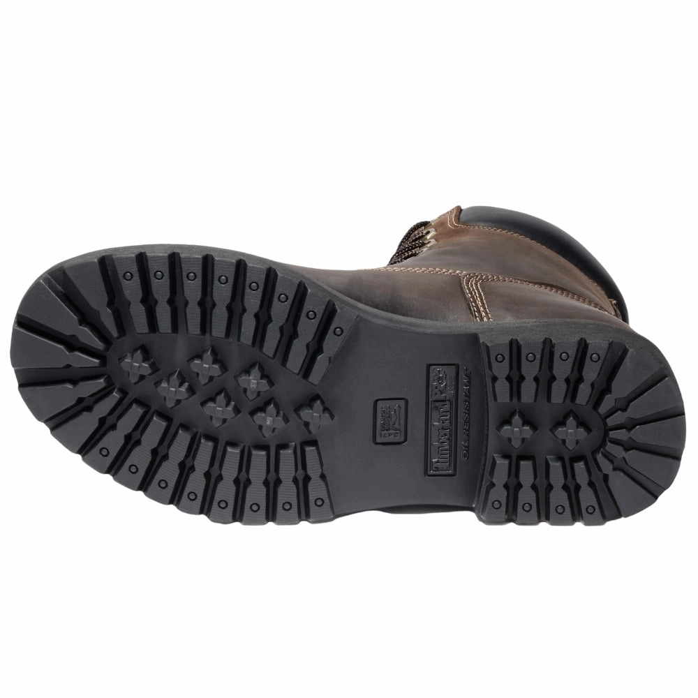 Direct Attach 8 Inch Waterproof Soft Toe Work Boots Shock Absorbing Shoes Weather Guard Shoes