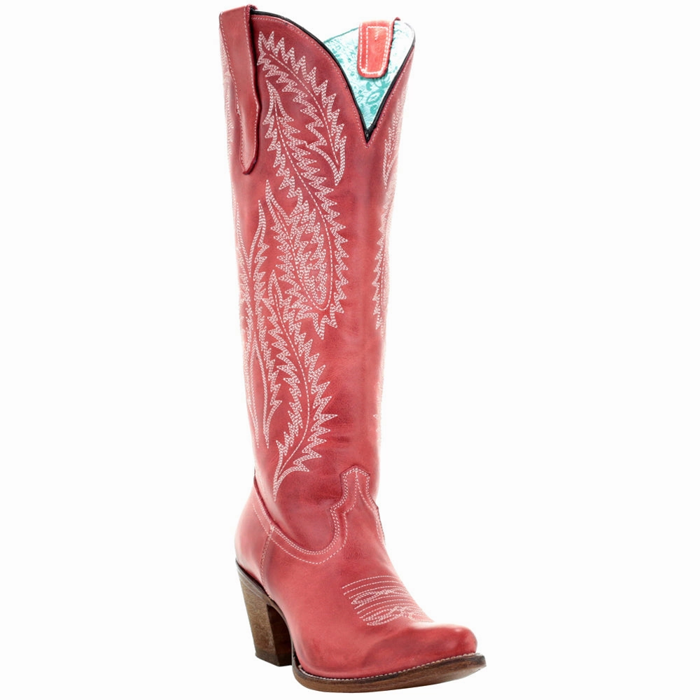 Rioja Red Embroidered Snip Toe Cowboy Boots students' home - specific benefits