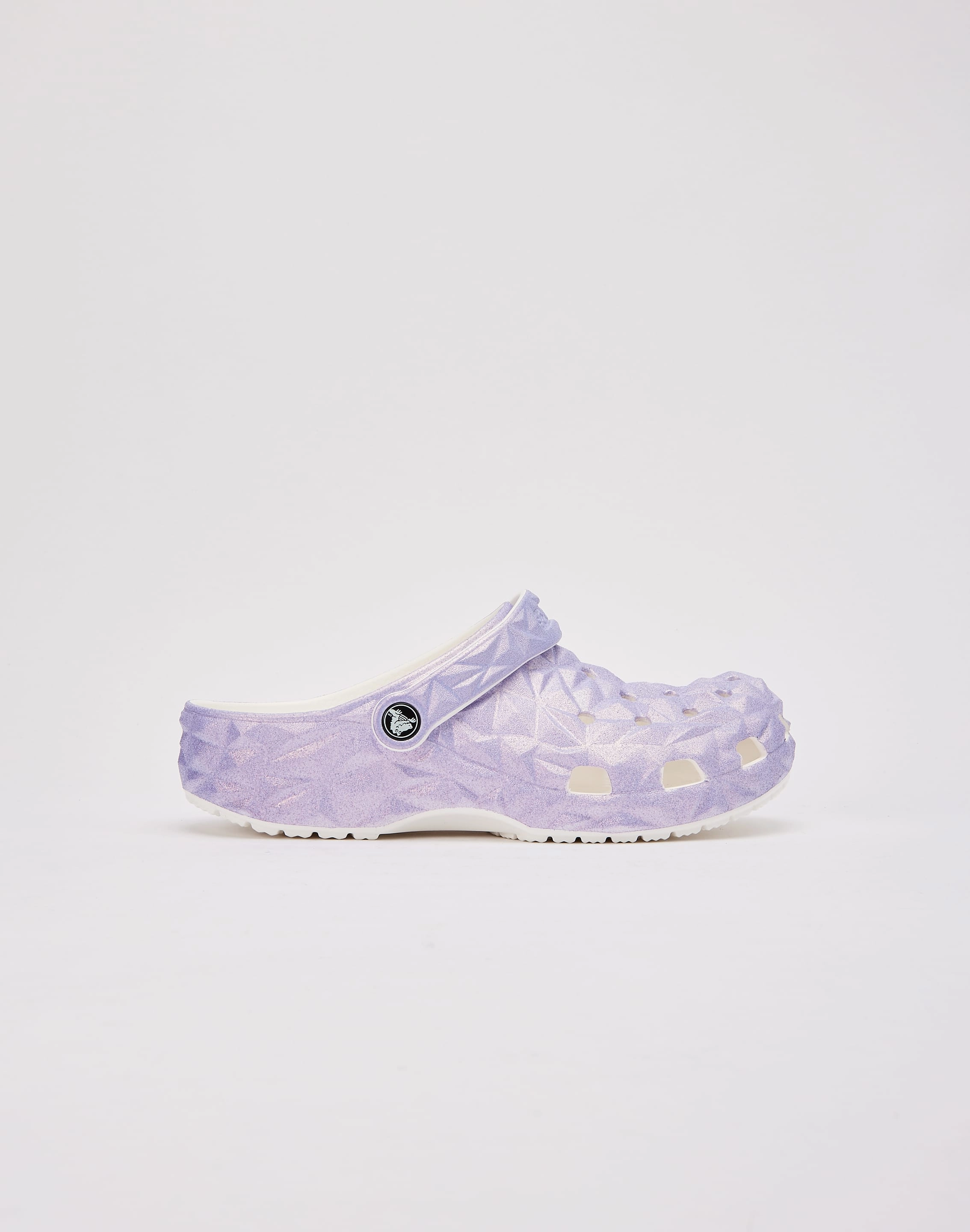 Ergonomic Footbed Shape Crocs Classic Iridescent Geometric Clog Grade-School