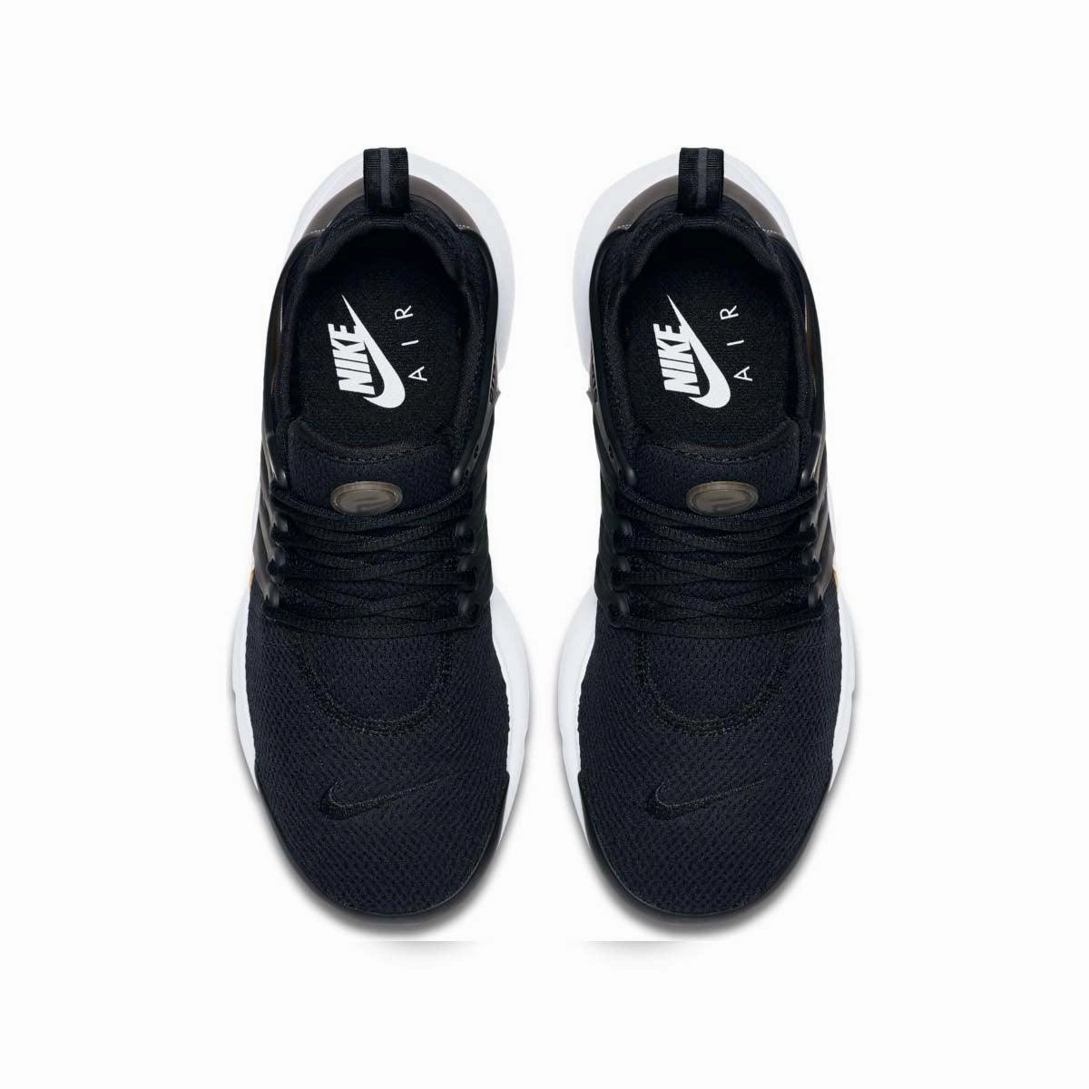 Wmns Air Presto 'Black White' Slip-resistant look seniors' comfort