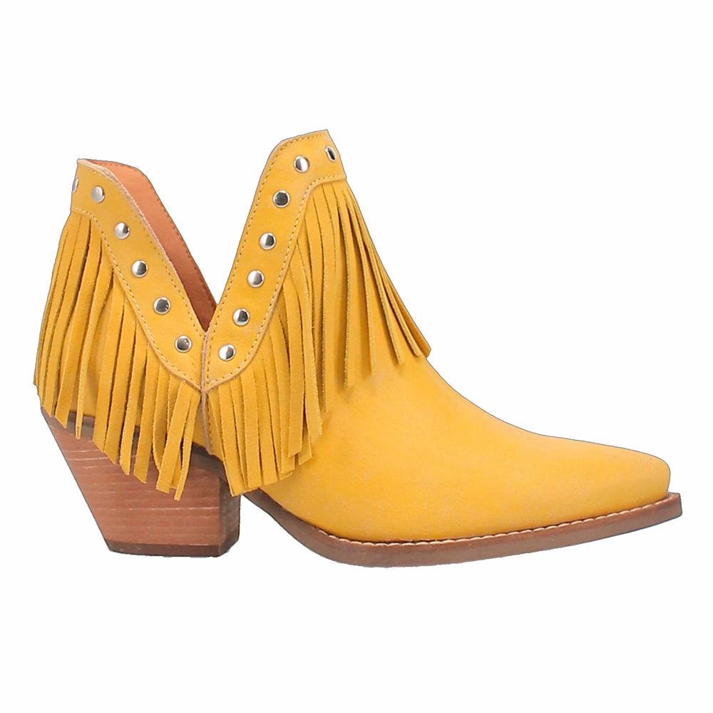 enchanting Soft Orthotic Insole Fine N' Dandy Fringe Studded Snip Toe Cowboy Booties