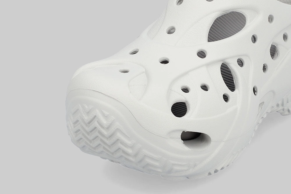 Cushioned heel Easy Use Women's Crocs Caged Clog Atmosphere 'Grey'