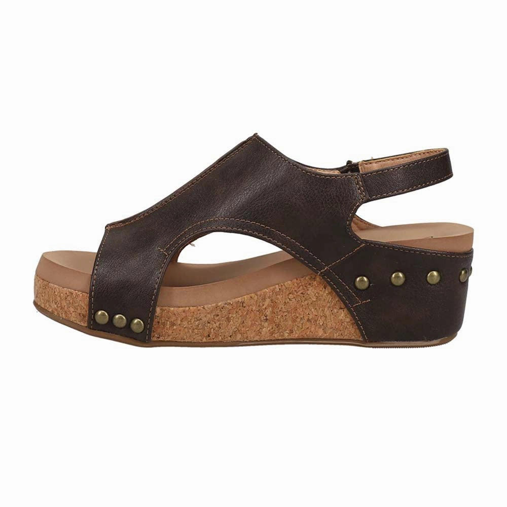 Volta II Studded Slingback Wedge Sandals Responsive foam Plush flexibility