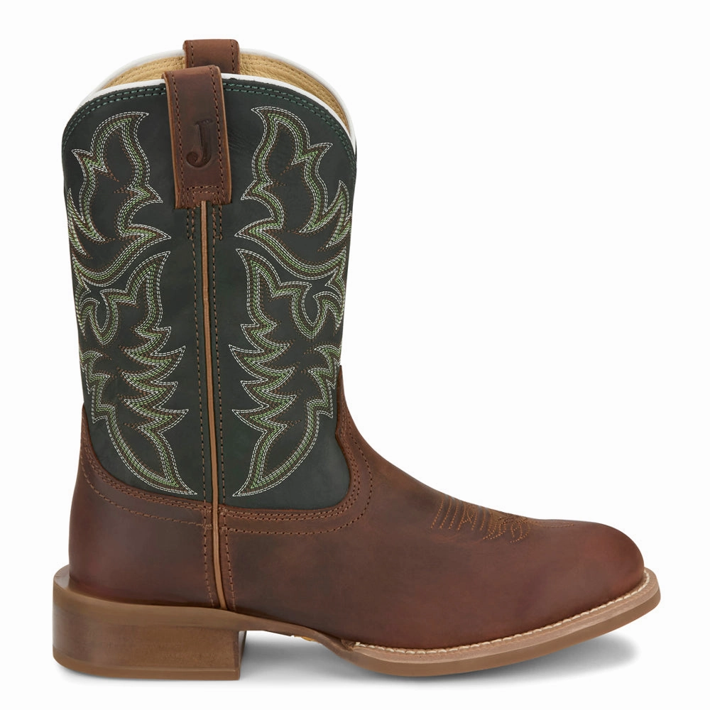 Comfortable Insole Wild Bill 11 Inch Round Toe Cowboy Boots