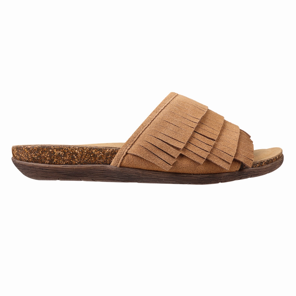 Leather Orthotic Friendly Design Clea Slide Sandals
