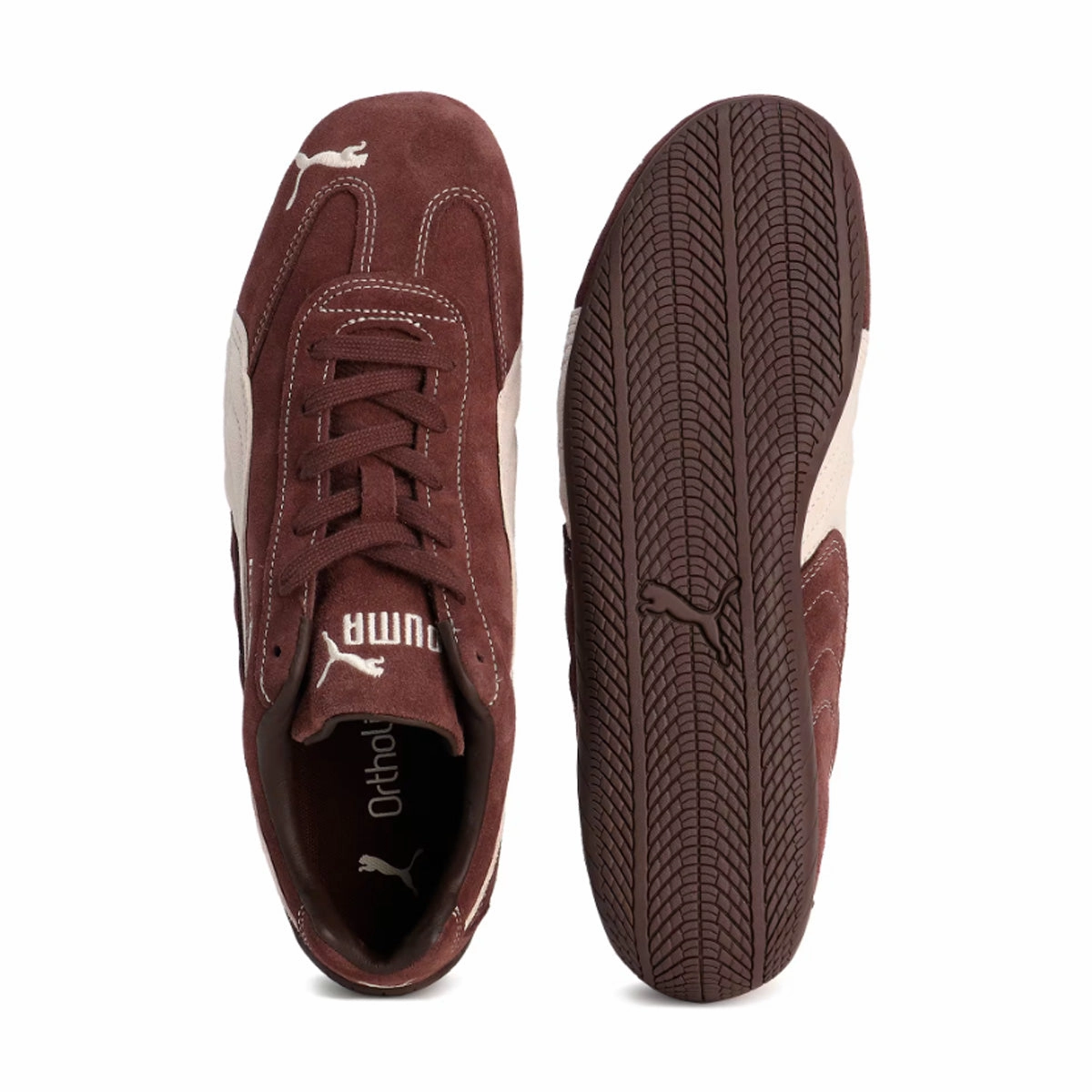 mountainous mesh panels Speedcat TTF 'Dark Chocolate Frosted Ivory'