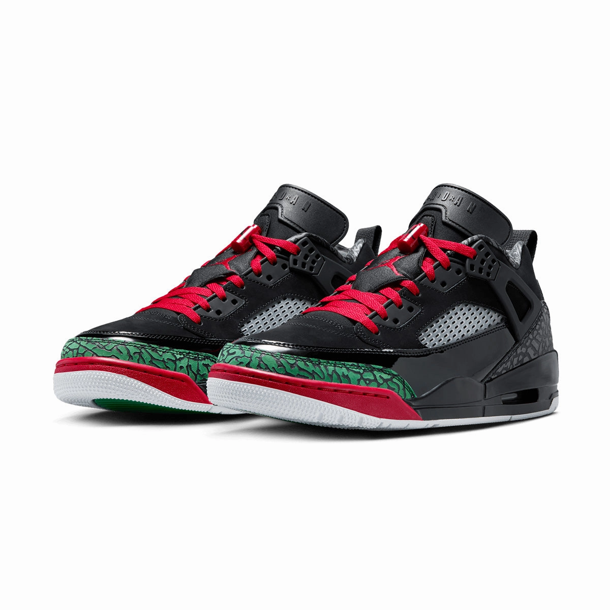 canvas - type Spizike Low 'Black Red Green'