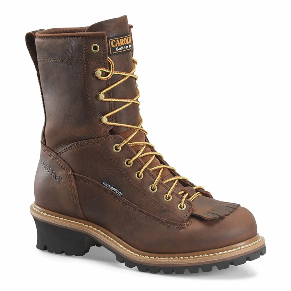 Spruce 8 Inch LTT Waterproof Steel Toe Logger Work Boots All-Weather Fit