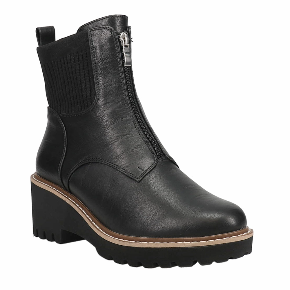 Boo Round Toe Chelsea Booties Flex Groove Design