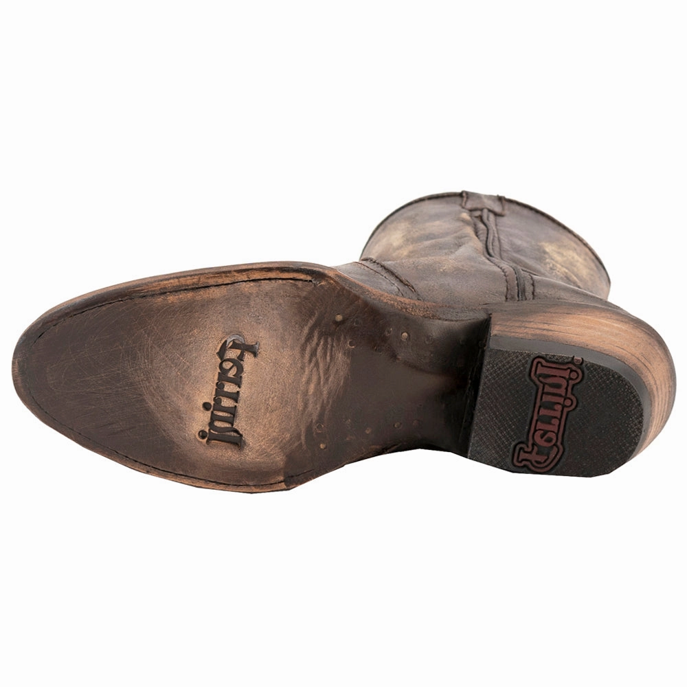 Iconic Piece Stacey Round Toe Zippered Cowboy Booties