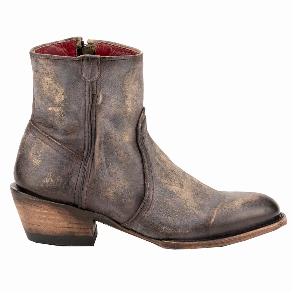 Stacey Round Toe Zippered Cowboy Booties weakest
