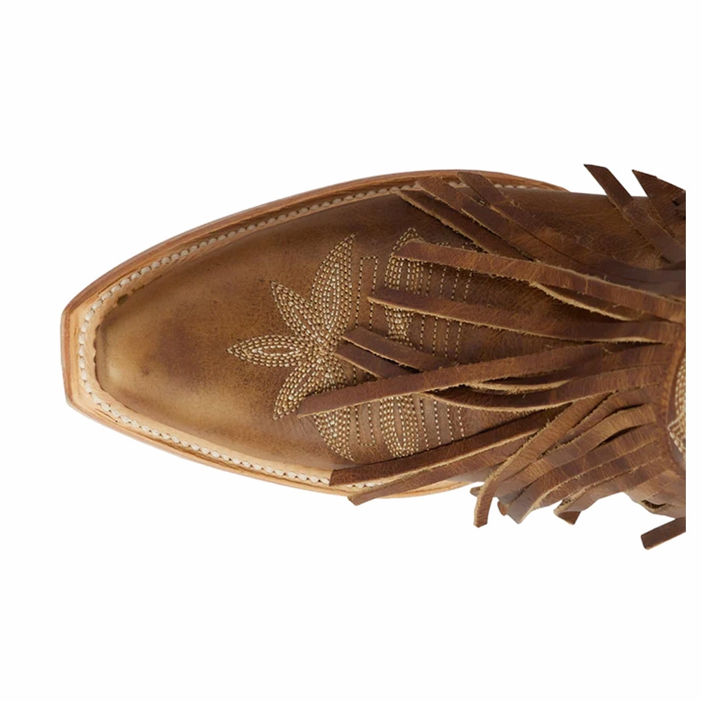 Superior swimmers Senita Falls Embroidered Fringe Snip Toe Bootie