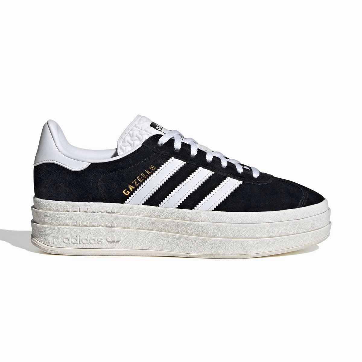 Wmns Gazelle Bold 'Black White' Fashionable Look Formal Look