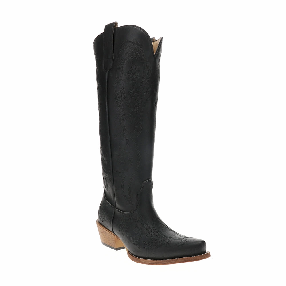 Ryder Embroidered Snip Toe Pull On Cowboy Boots mesh - type Superior