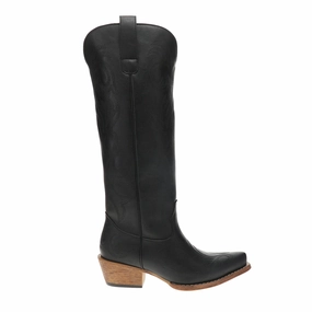 Ryder Embroidered Snip Toe Pull On Cowboy Boots adventurers knee - high