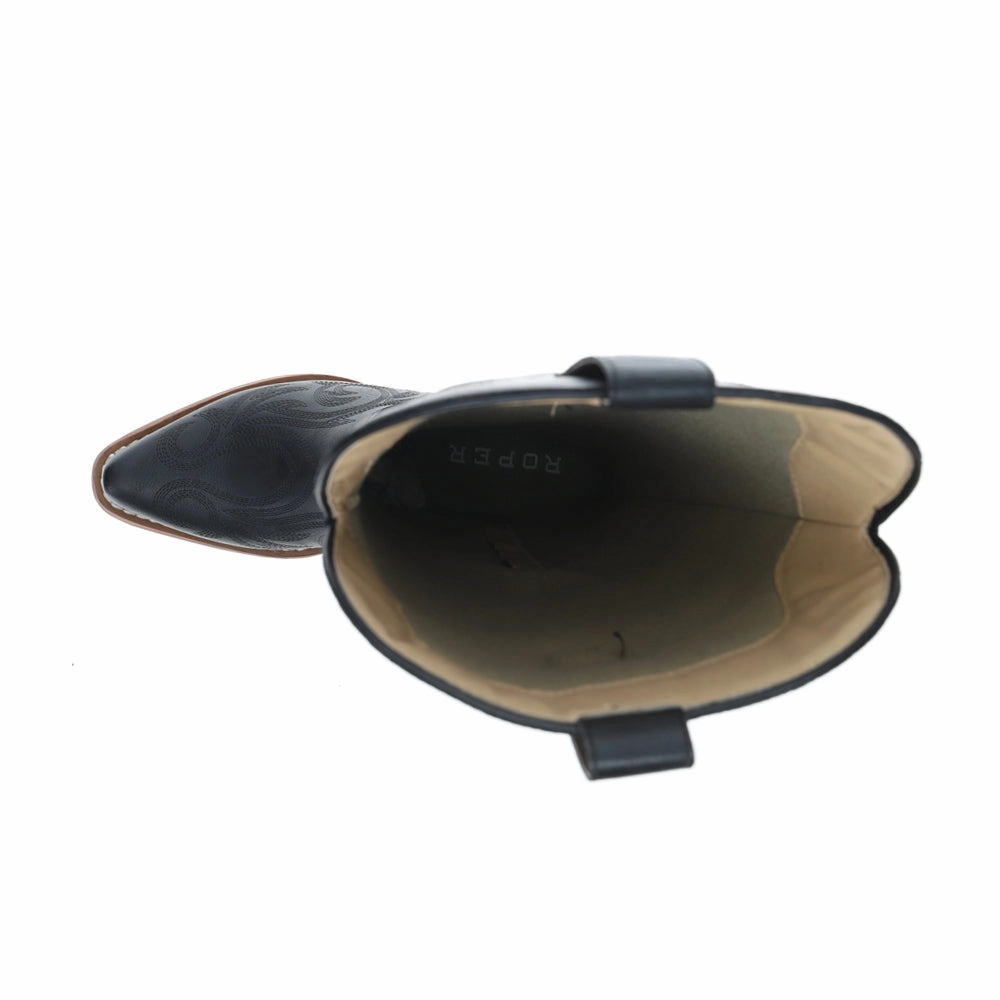 Ryder Embroidered Snip Toe Pull On Cowboy Boots Thermoregulating Layer river