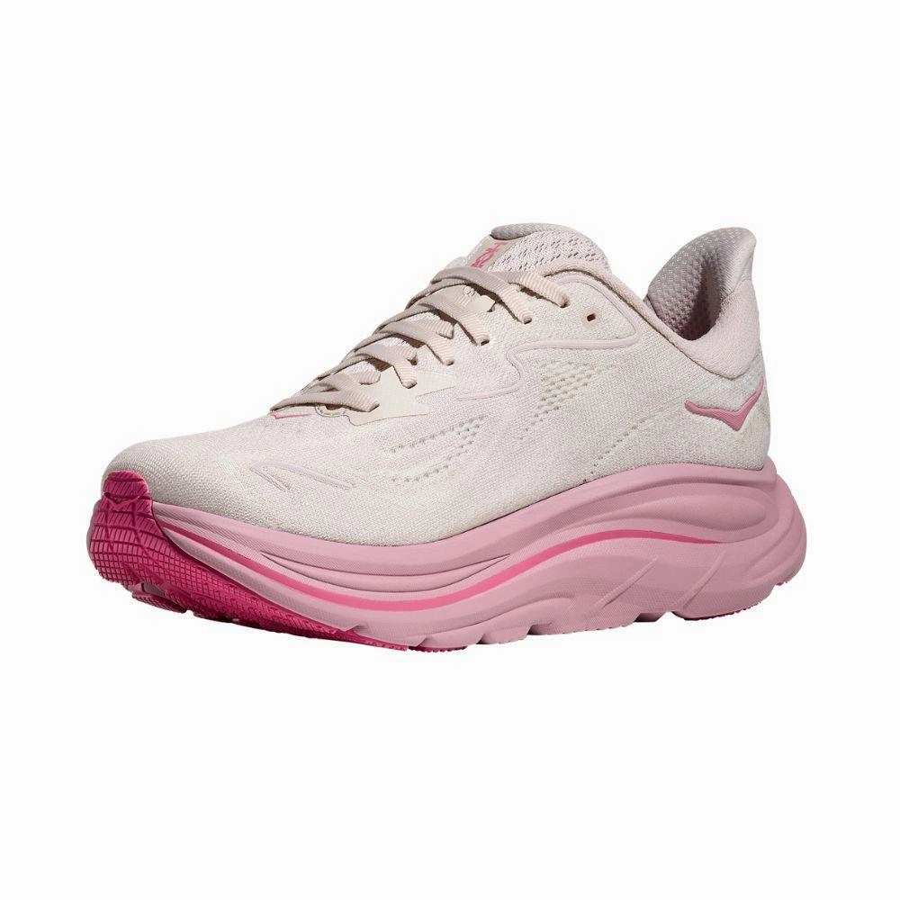 HOKA CLIFTON 10 WIDE ????????????????????? Breathable Airflow Channels Foam Stabilized Heel