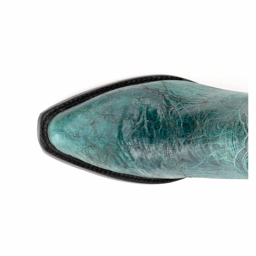 Twilight Embroidered Snip Toe Cowboy Boots Anti - odor Breathable Design