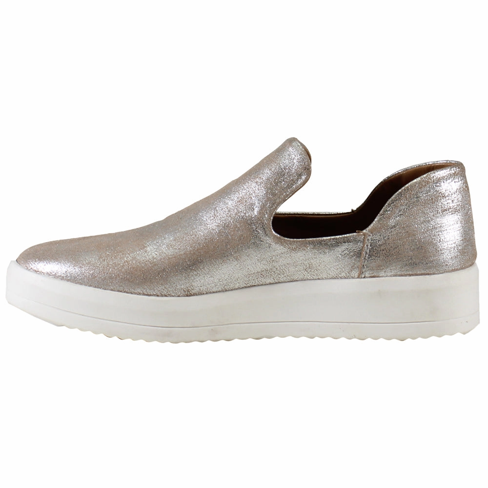 Youth Full Metallic Slip On Sneakers machine washable material
