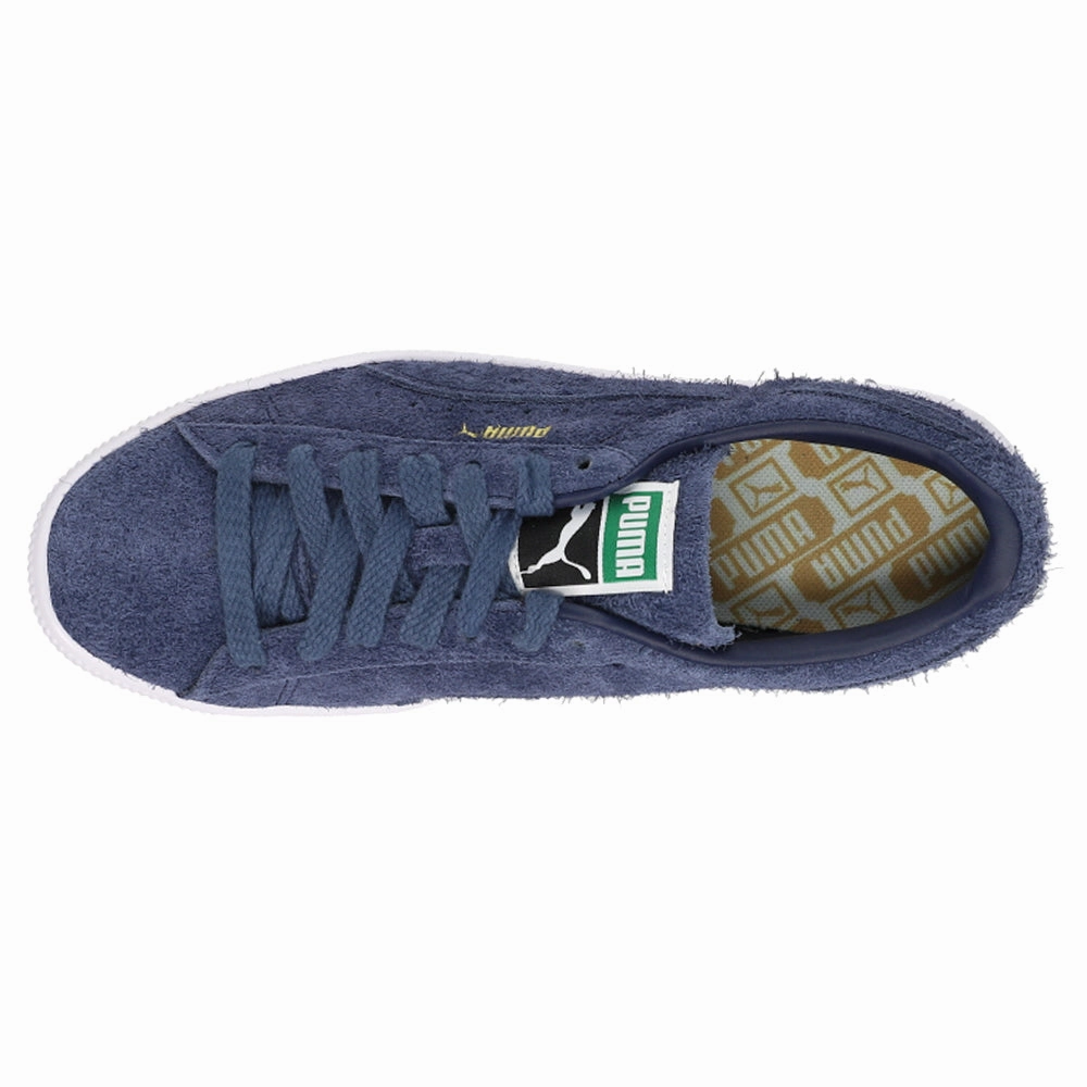 Suede Vintage Hairy Suede Lace Up Sneakers Performance Oriented Heel Cushioning