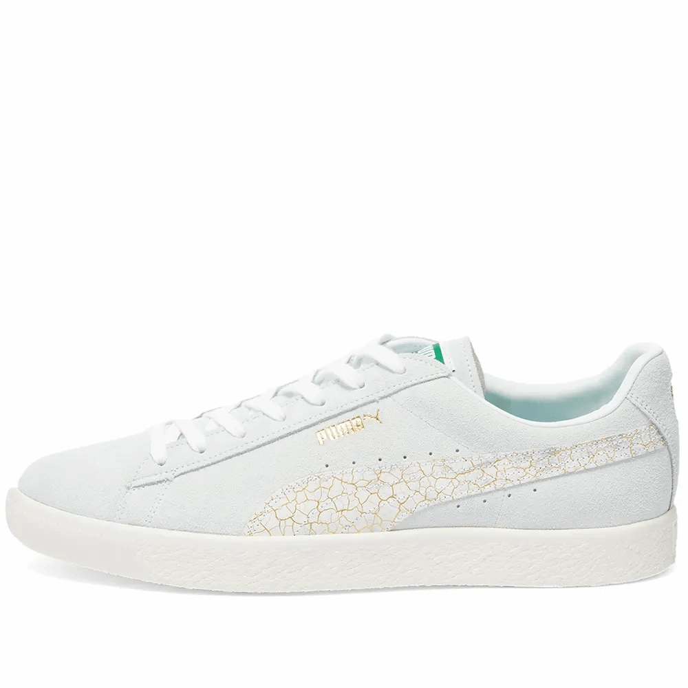 Suede Vintage Made In Japan 'Kintsugi White' Orange Impact Resistant Cushion