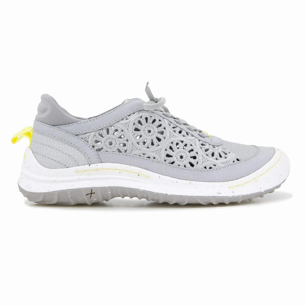 Sunny Plant Based Floral Cut Out Lace Up Sneakers plantar fasciitis support