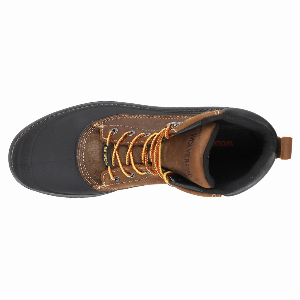 Swamp Monster 6 Inch Waterproof Steel Toe Work Boot Heavy Duty Cushion