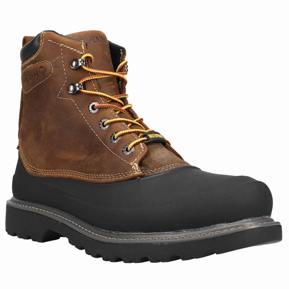 Protective Sole Quick Fasten Gear Swamp Monster 6 Inch Waterproof Steel Toe Work Boot