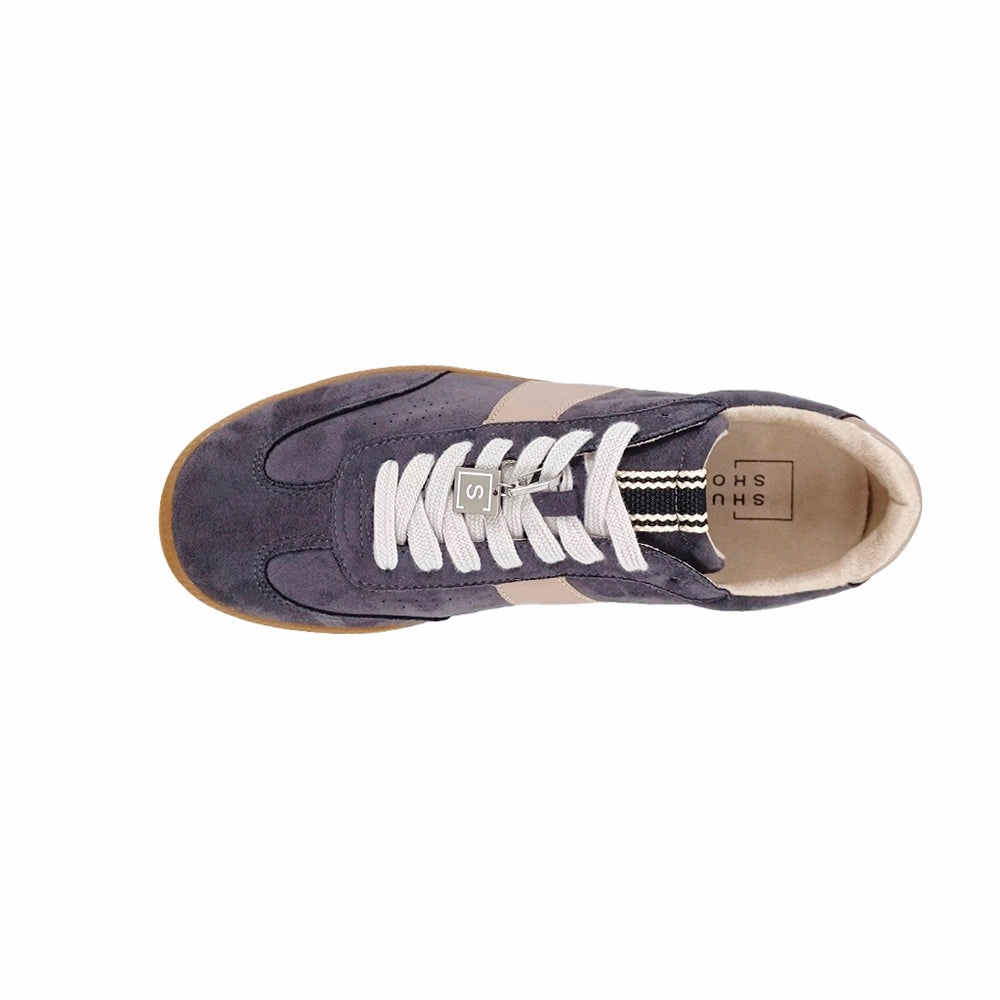 Vibration Dampening Adjustable Closure System Sydney Metallic Lace Up Sneakers