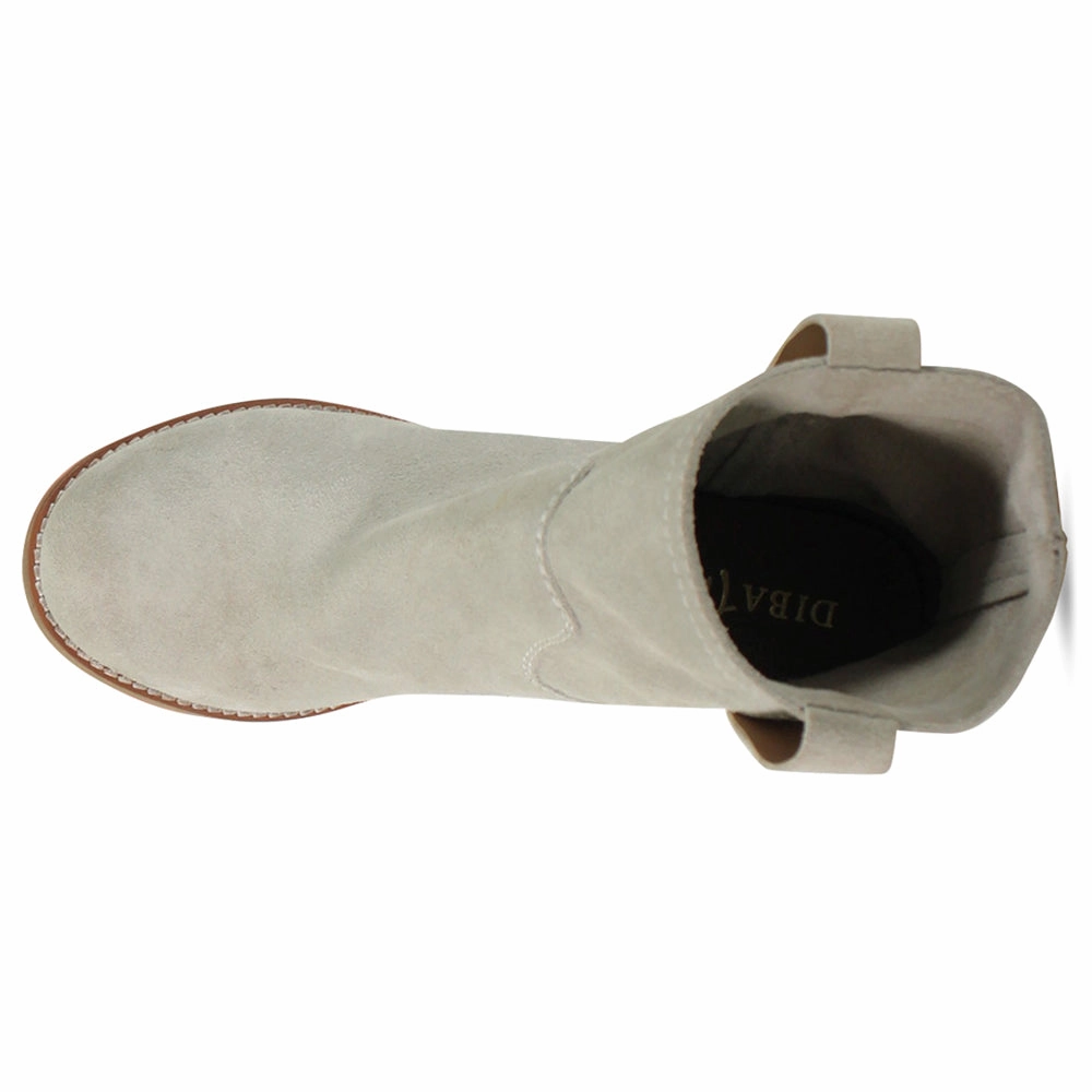 Khloee May Round Toe Pull On Boots Structured sole