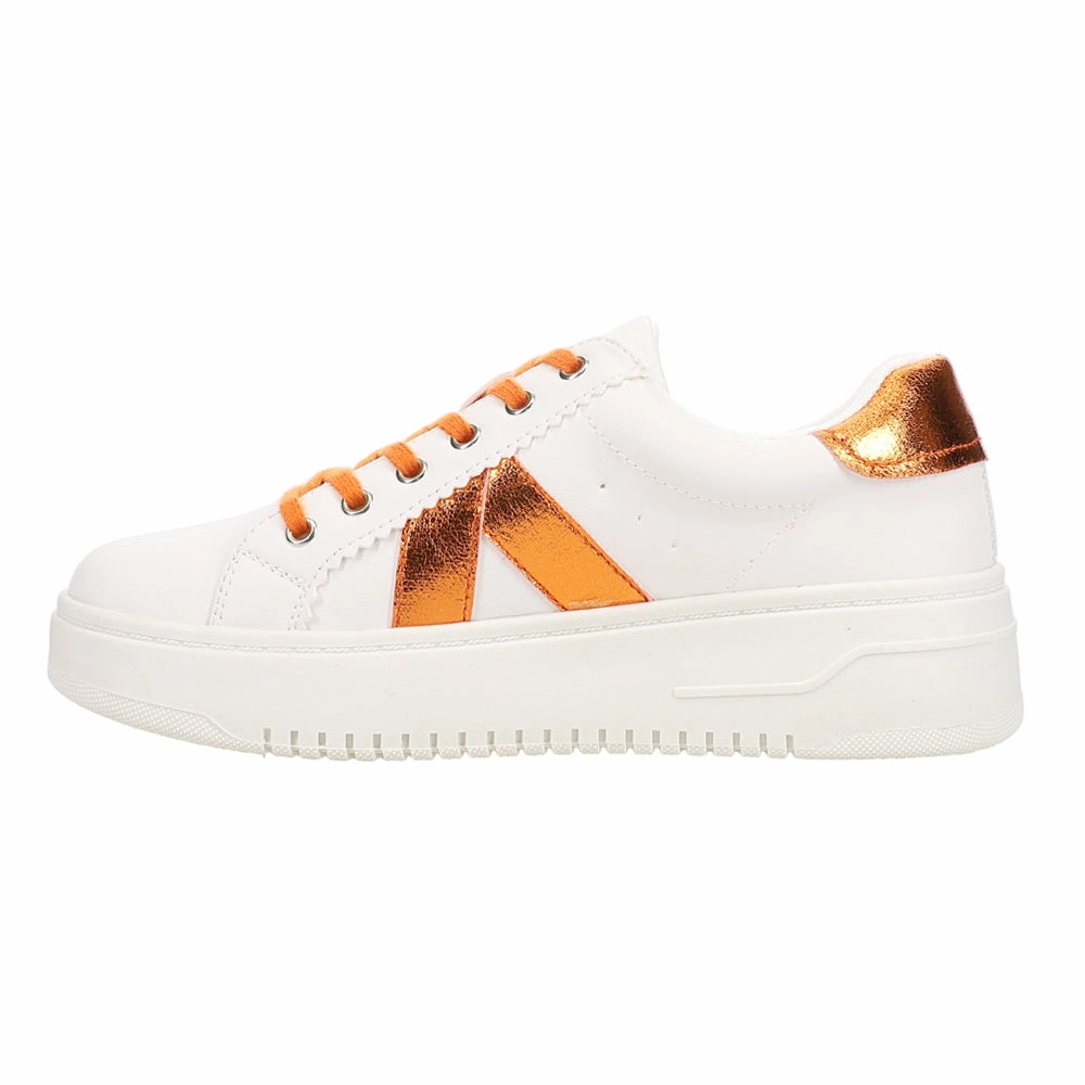 Tailgate Metallic Platform Lace Up Sneakers Chunky