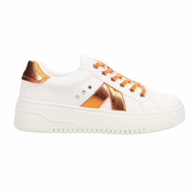 Tailgate Metallic Platform Lace Up Sneakers Breathable Airflow Design Recycled Rubber Outsole