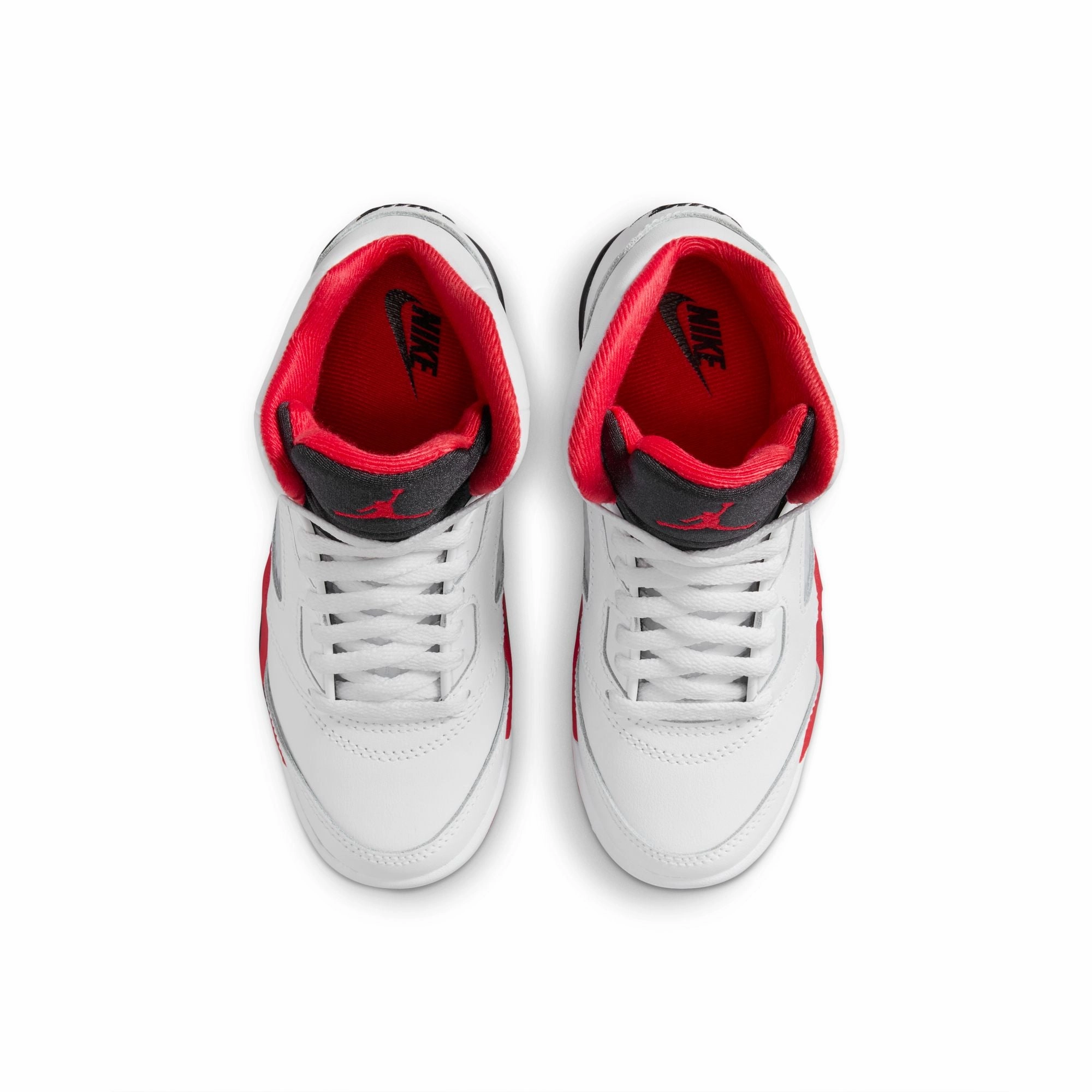 Breathable Perforations Kids Air Jordan 5 Retro OG 'Fire Red Black Tongue'