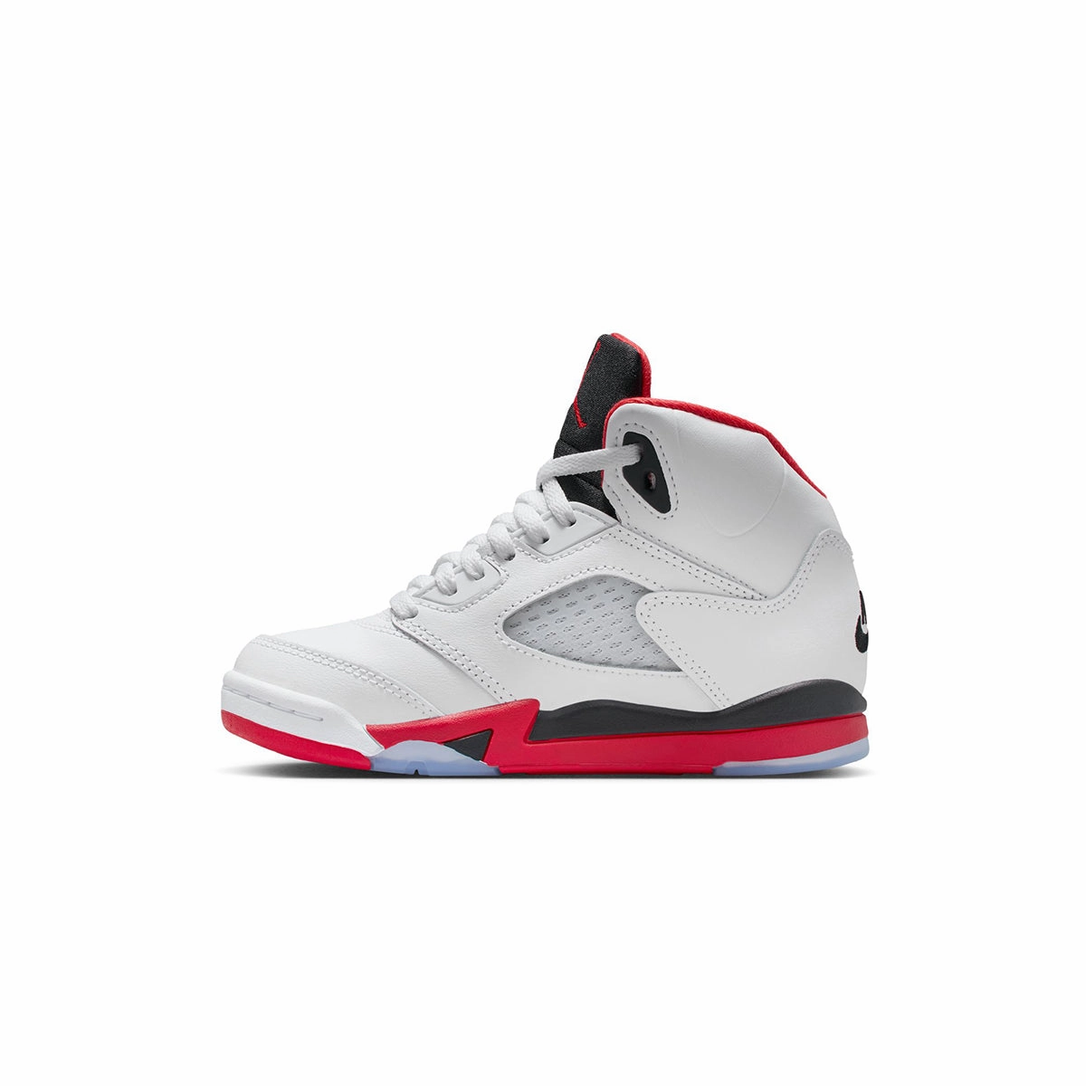 Kids Air Jordan 5 Retro OG 'Fire Red Black Tongue' snowboarding