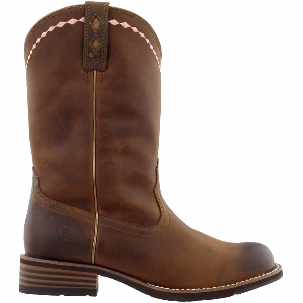 All-Weather Design color - scheme Unbridled Embroidered Round Toe Cowboy Boots