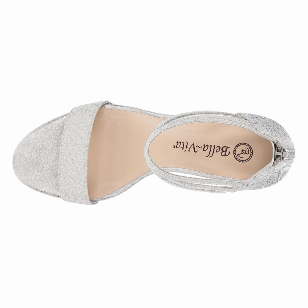 Everly Glitter Evening Sandals Flex Grooves Design Pressure Dispersing Design