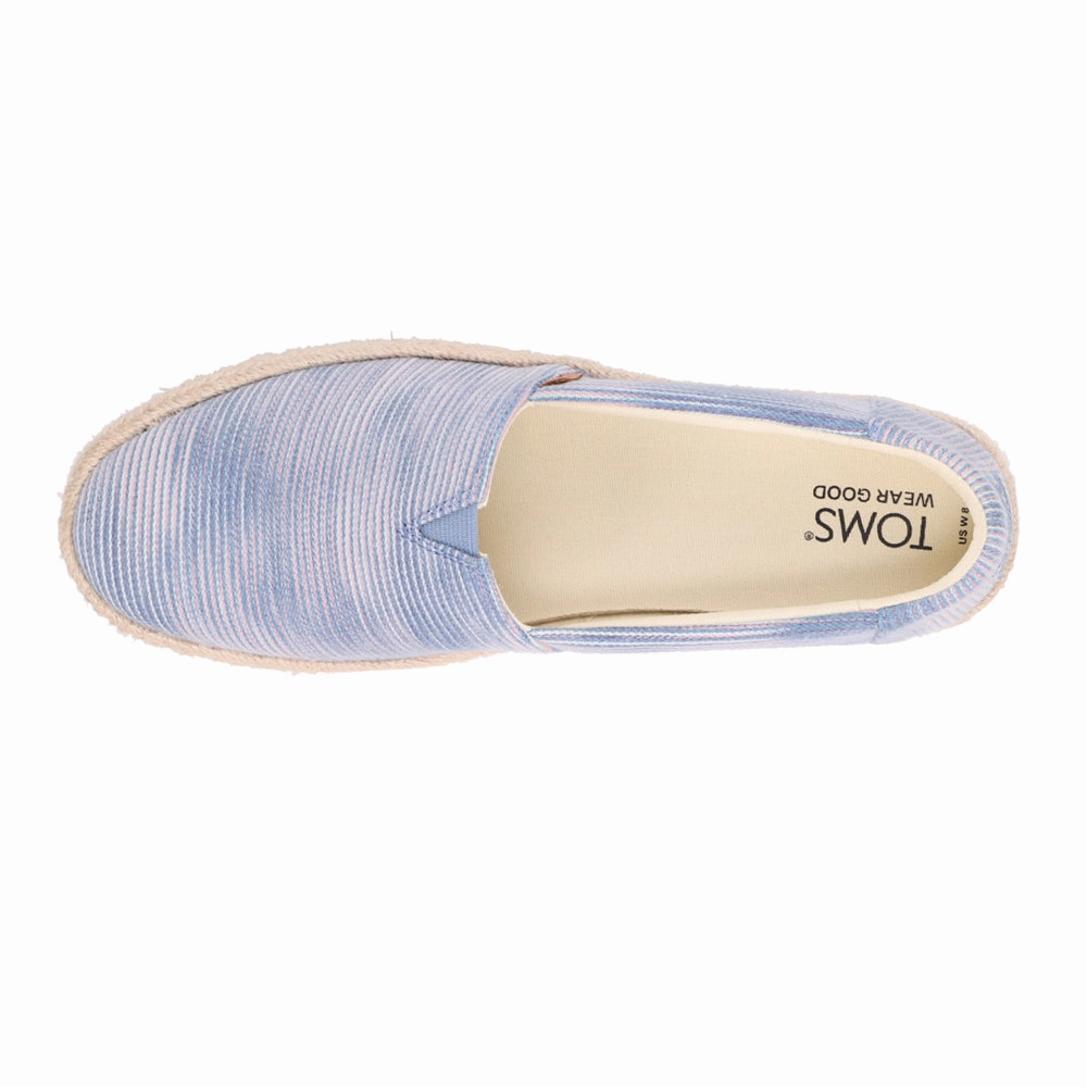 commuters cushioned collar Valencia Denim Espadrille Flats