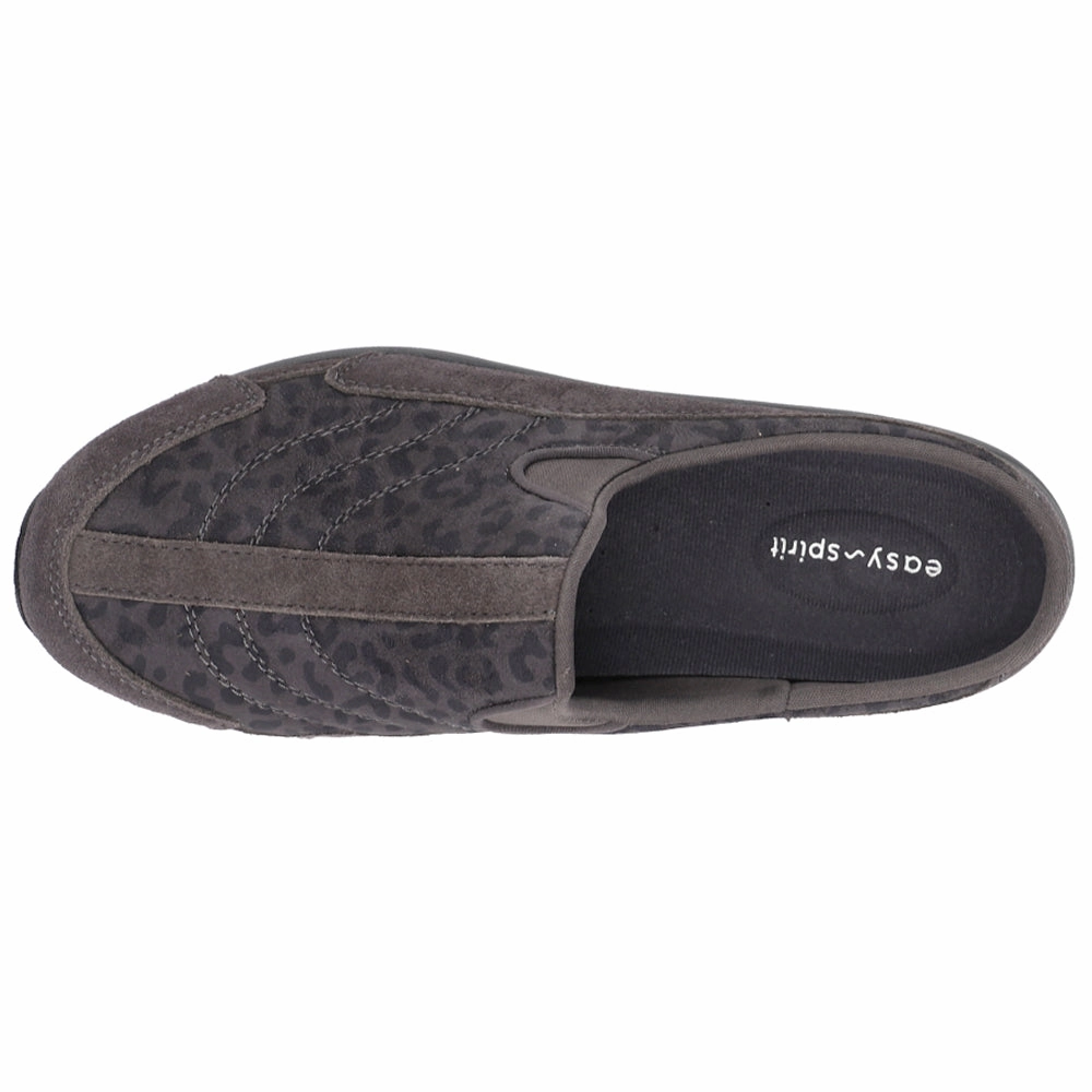 Abrasion Resistant Toe Cap Traveltime Leopard Mule Sneakers